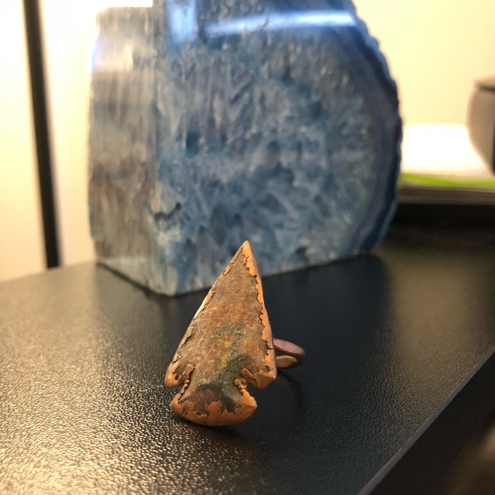 Handmade arrowhead ring